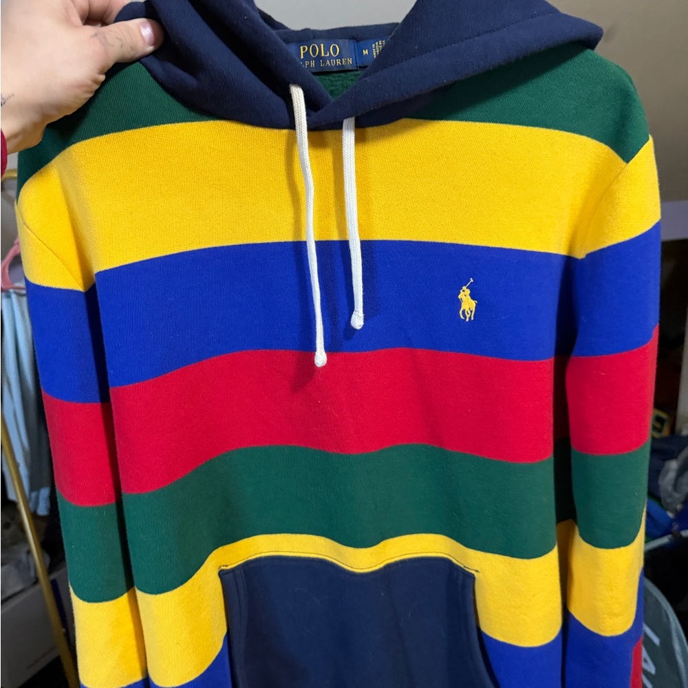 Ralph Lauren Men's Colorful Striped Hoodie